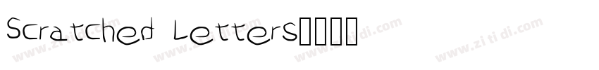 Scratched Letters字体转换
